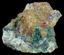 Malachite with Azurite Crystal Specimen - Morocco #60888-1